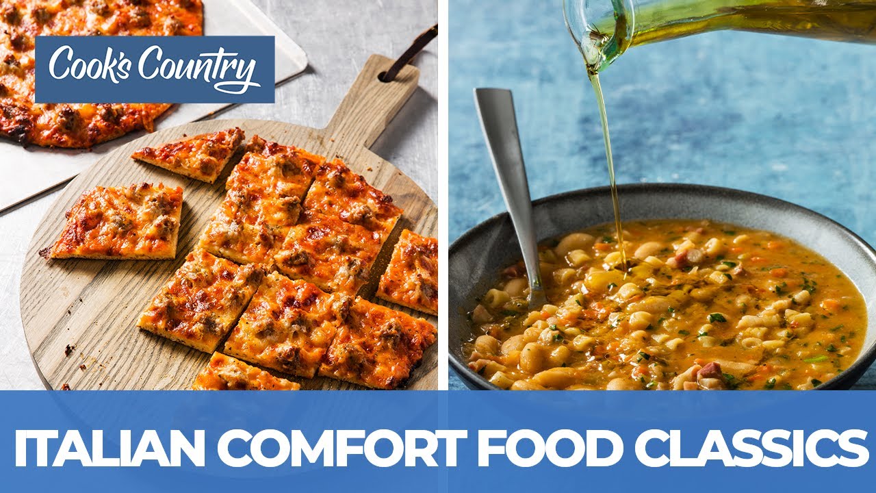 How to Make Italian Comfort Food Classics like Chicago Thin-Crust Pizza and Pasta Fagioli How to Make Italian Comfort Food Classics like Chicago Thin-Crust Pizza and Pasta Fagioli