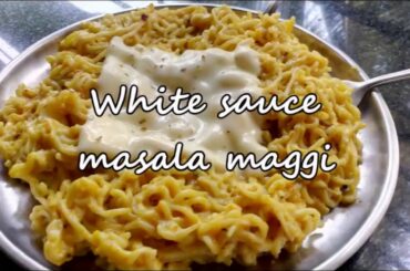 White sauce Masala Maggi recipe | Cheese | Maggi | Italian style