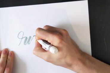 Crayola marker calligraphy practice - Italian food