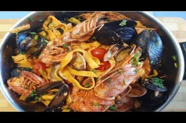HOW TO PREPARE Italian Tagliatelle seafood recipe