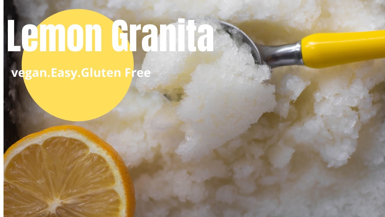 LEMON GRANITA | Sicilian recipe | Italian Lemon Slushy | Homemade Lemon Ice | sugar free granita LEMON GRANITA | Sicilian recipe | Italian Lemon Slushy | Homemade Lemon Ice | sugar free granita