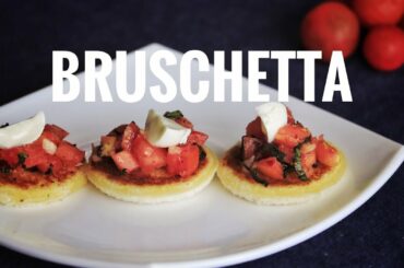 Bruschetta | Classic Italian Bruschetta Recipe | Easy and Healthy Bruschetta | Chef AJ