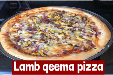 Lamb mince pizza-easy pizza recipe-Hina food recipes