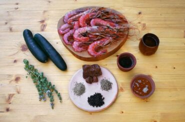Isicia Marina - Ancient Roman Shrimp Cakes and Cucumber Salad