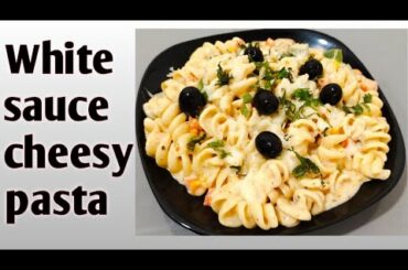 Cheasy White sauce  pasta /Italian pasta/pasta recipe