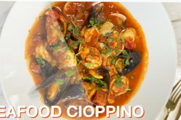 SEAFOOD CIOPPINO RECIPE|| HOMEMADE CIOPPINO ITALIAN SOUP || BEE’SKITCHEN