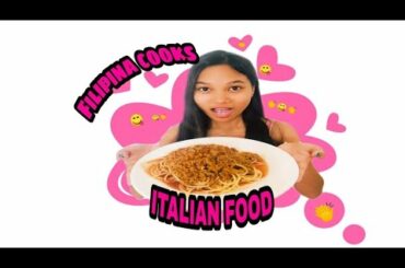 Filipina Cooks Italian Food