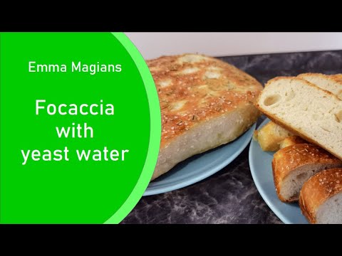 Original italian focaccia with natural yeast water – easy recipe for homemade bread Original italian focaccia with natural yeast water - easy recipe for homemade bread