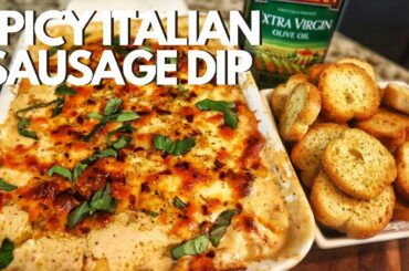 Spicy Italian Sausage Dip | Easy Appetizer Recipe Ideas