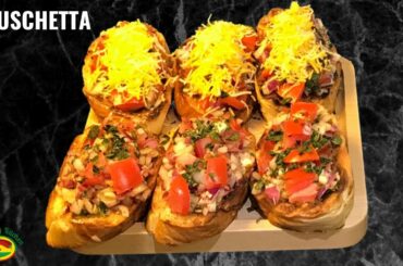 How to make Italian Appetizer Bruschetta | bruschetta recipe | Epic Bong Kitchen