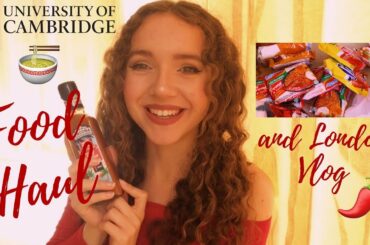 GOING TO UNI FOOD HAUL + LONDON VLOG | Asian & Italian Foods (Cambridge University)