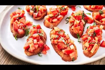 yummy and easy 2-minute Italian recipe  Bruschhetta by Chef Ani