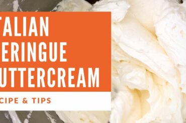 Italian Meringue Buttercream Recipe // Make Sharp Cake Corners