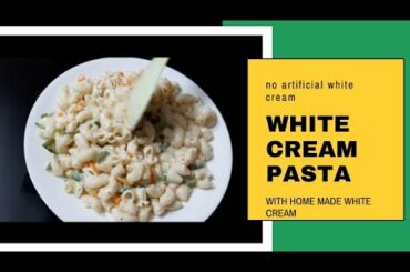 WHITE CREAM PASTA RECIPE /ITALIAN PASTA/WHITE SAUCE PASTA/FEEL THE TASTE