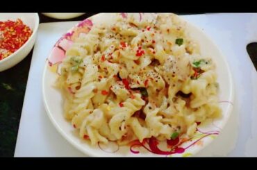 White Sauce Pasta ll Restaurant way of making ll Italian foods