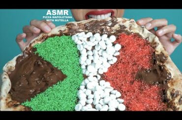 ASMR  PIZZA NAPOLETANA  NUTELLA 🍫🍕🇮🇹  - Italian Food - SAVAGE EATING SOUNDS - Mukbang - 쇼먹는