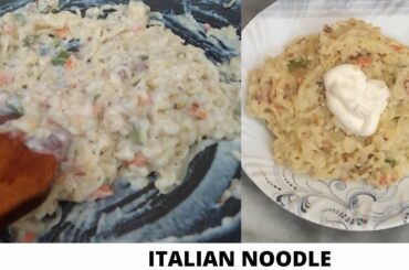 Italian Noddle /  White Sauce Spicy Hakka Noodle Recipe in Urdu Hindi-KWW