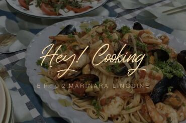 [Cooking Ep.03] 이탈리안 해산물 파스타 만들기 Making Italian seafood pasta, Marinara Linguine recipe