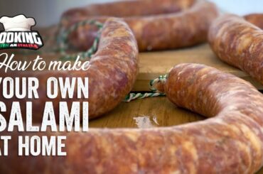 How to MAKE ITALIAN SALAMI at home using basic ingredients! by Cooking with an Italian.