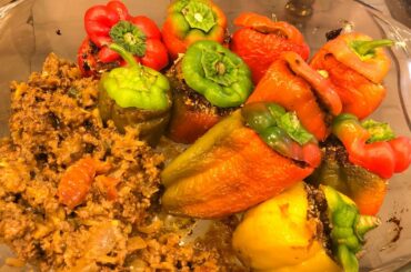 How to make stuffed capsicum- Italian style ( Bakra eid special)