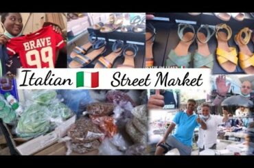 FOLLOW ME TO AN ITALIAN STREET MARKET where AFRICANS sell + THRIFTING FOR SO CHEAP - ROME, ITALY🇮🇹
