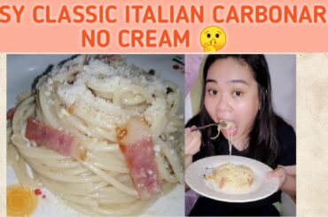 Mini Cooking Show: How to cook Italian Spaghetti Carbonara as authentic as possible! 🤔