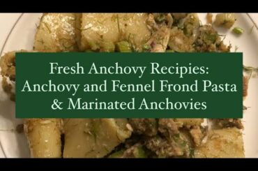 Fresh Anchovy and Fennel Frond Pasta And Alici Marinate (Italian Style Marinated Anchovies)