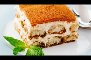 Italian Tiramisu Cake Recipe (Eggless) Easy 10 Minute Tiramisu
