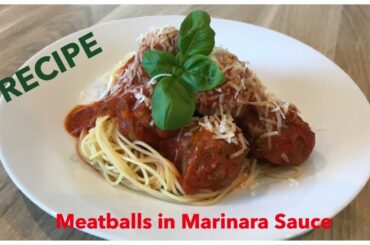 Italian meatballs in marinara sauce - recipe