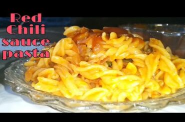 How to make Red Chili Sauce Pasta // Italian Red Chili Sauce Pasta// Red pasta