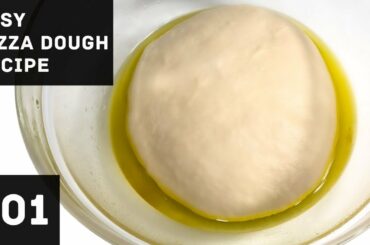 EASY Pizza Dough Recipe // How to make Homemade Pizza Dough