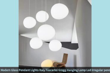 ✅Modern Glass Pendant Lights Italy Foscarini Gregg Hanging Lamp Led Irr