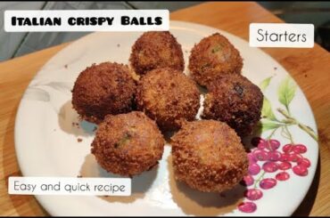 Italian Crispy Balls | Crunchy Balls | Starters Recipe | Snacks | My Mumma's KitChen