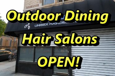 ⁴ᴷ⁶⁰ NYC Phase 2 Reopening : Hair Salons & Outdoor Dining - Astoria, Queens Walk (June 22, 2020)