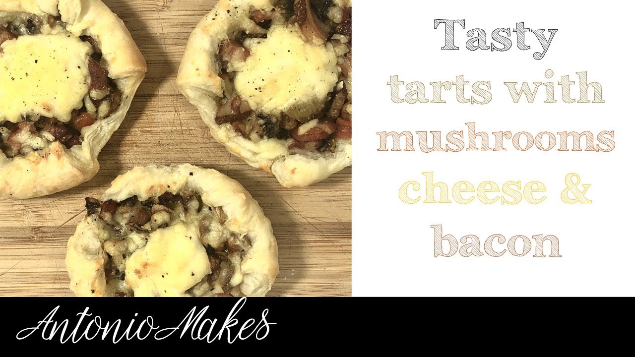 Italian starter recipe |savory finger food | pastries mushrooms bacon | party food ideas on a budget Italian starter recipe |savory finger food | pastries mushrooms bacon | party food ideas on a budget