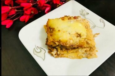 চুলায় তৈরি বিফ লাজানিয়া রেসিপি। Italian Beef Lasagna Recipe|White Sauce Pasta|Lasagnae Without Oven|
