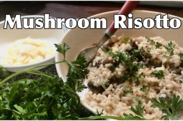Restaurant Style Mushroom Risotto in Instant Pot | Instant Pot Mushroom Risotto Restaurant Style