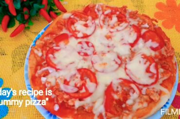 #recipe#Italianpizza || chicken #pizza Italian restaurant style ||🍕🍕#chickenpizza😍😍