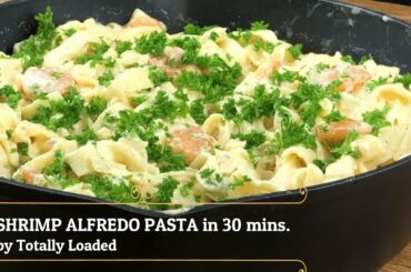 🍤Shrimp Alfredo Pasta Original in Minutes Italian Seafood