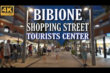 Bibione Italy,  Shopping Street and Restaurants