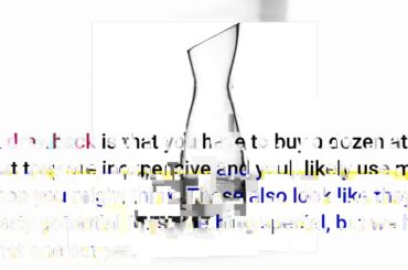 Bormioli Rocco Ypsilon Wine Carafe – Elegant Clear Glass Carafe For Water, Juice, Milk, Coffee,...