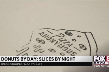 Local donut shop offers pizza slices by night
