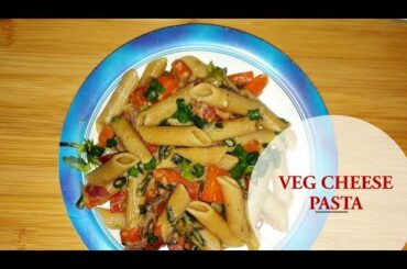 Easy vegetable cheese pasta recipe || Italian veg pasta || Healthy comfort food || Pen pasta recipe