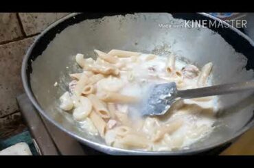White Sauce Pasta | 10 mins | Chicken | With Cheese | Non Veg | Italian