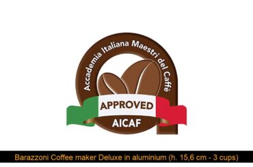 Barazzoni Coffee maker Deluxe in aluminium (h. 15,6 cm - 3 cups)