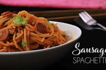 Sausage Spaghetti | Italian Spaghetti in tomato sauce recipe | കുട്ടികളുടെ പ്രിയപ്പെട്ട വിഭവം !!