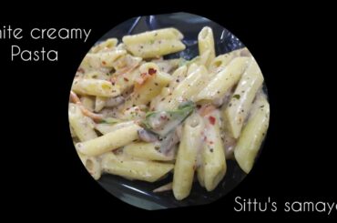 White creamy pasta-  கிரீம் பாஸ்தா- Italian cuisine-pastaasciutta-sittu's samayal