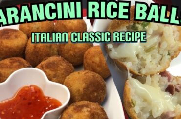 HOW TO MAKE HOMEMADE RICE BALLS ( ARANCINI- Italian Classic Recipe)