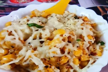 Italian Masala Corn Chaat | Butter Masala Corn | Sweet Corn Recipe | Corn Recipe | Street Food |