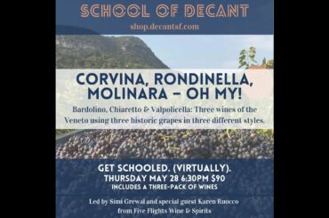 SCHOOL OF DECANT: Wines of the Veneto
